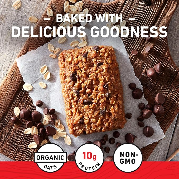 CLIF BAR - Energy Protein Bars - Chocolate Chip - Made with Organic Oats - Energy Bars - Non-GMO - 15 Count, (Pack of 4)
