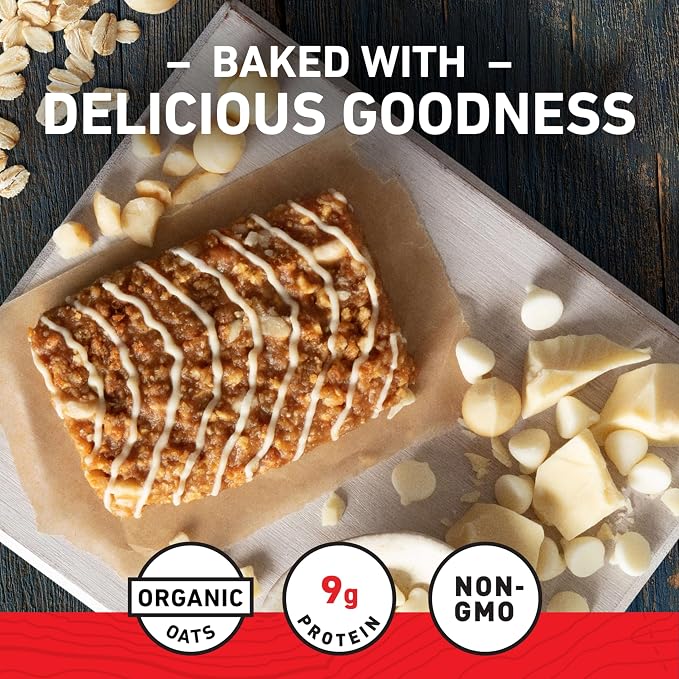 CLIF BAR - Energy Protein Bars - White Chocolate Macadamia Nut - Made with Organic Oats - Energy Bars - Non-GMO - (15 Pack)