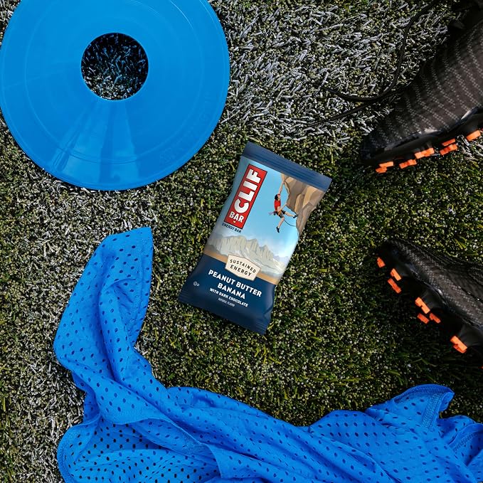 CLIF BAR - Energy Protein Bars - Peanut Butter Banana with Dark Chocolate - Made with Organic Oats - Energy Bars - Non-GMO - (10 Pack)