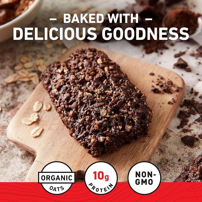CLIF BAR - Energy Protein Bars - Chocolate Brownie - Made with Organic Oats - Energy Bars - Non-GMO - 15 Count (Pack of 4)