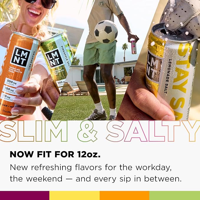 LMNT Sparkling Electrolyte Drink - Pineapple Salt | 12-Count