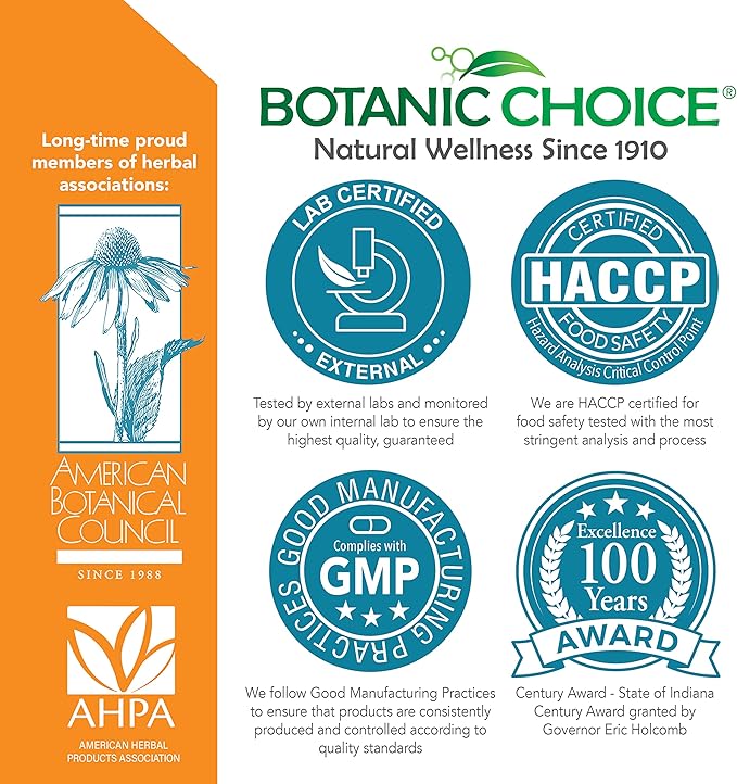 Botanic Choice Premium Turmeric Antioxidant Support - Joint Health Supplement for Adults - 180 Vege Capsules (500 mg each)