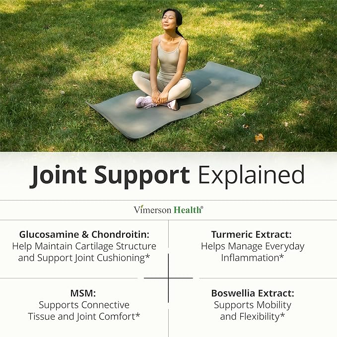 Glucosamine Chondroitin MSM – Joint Support Supplement for Women and Men with Glucosamine Sulfate 1500 mg, Chondroitin and MSM – for Cartilage, Joint Health and Flexibility – 90 Tablets