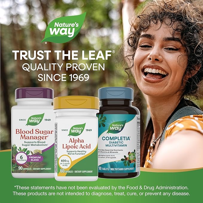 Nature's Way Alpha Lipoic Acid, Supports Healthy Nerve Function & Antioxidant Pathways*, 600 mg per 3-Capsule Serving, 60 Capsules (Packaging May Vary)