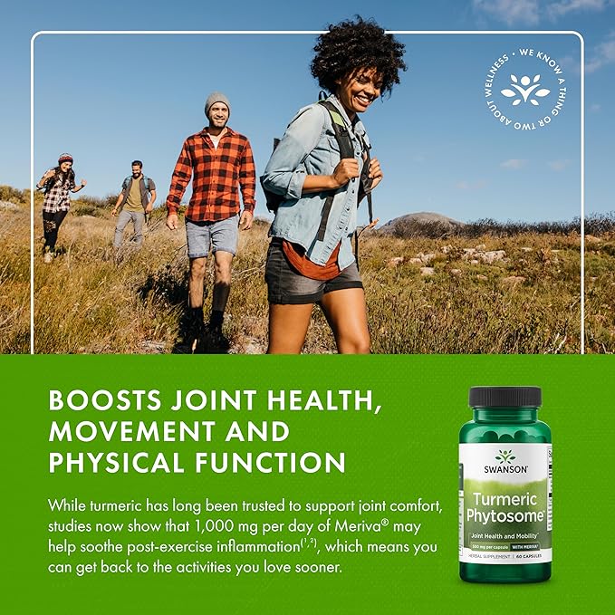 Swanson Turmeric Phytosome with Meriva 500 Milligrams 60 Capsules (3 Pack)