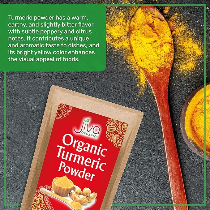 Organic Turmeric Powder 2 LB Bulk Bag - Lab Tested, 100% Raw with Curcumin, Reports Available, Pure, USDA Organic & Non-GMO from India by Jiva Organics